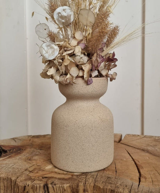 Ceramic Urn Vase - Flecked Sand