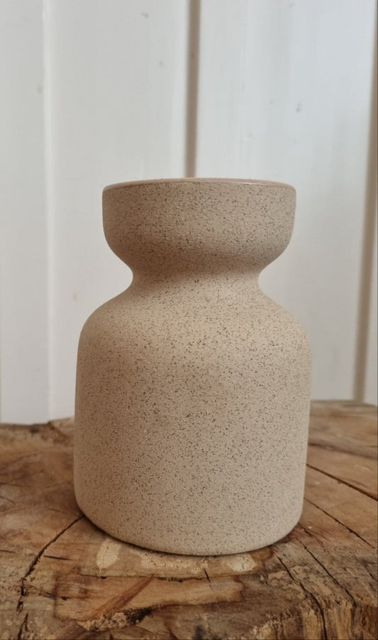 Ceramic Urn Vase - Flecked Sand