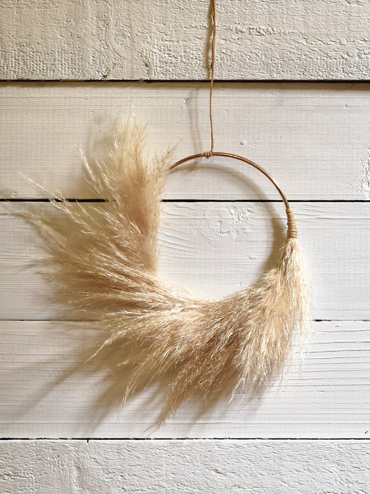 Pampas Wreath - Crescent - Small